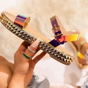 😍New😍 Meagan Multi Color Strappy Sandals .